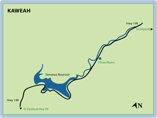 Kaweah Mile-By-Mile Map