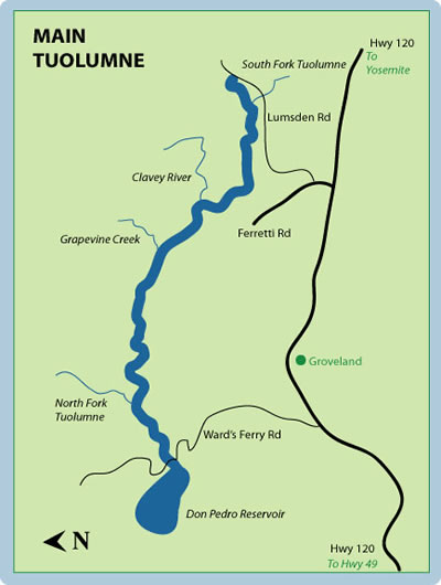 Tuolumne River Mile-By-Mile Map