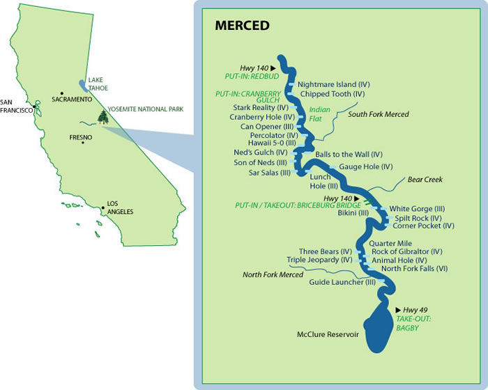 Merced Mile-By-Mile Map