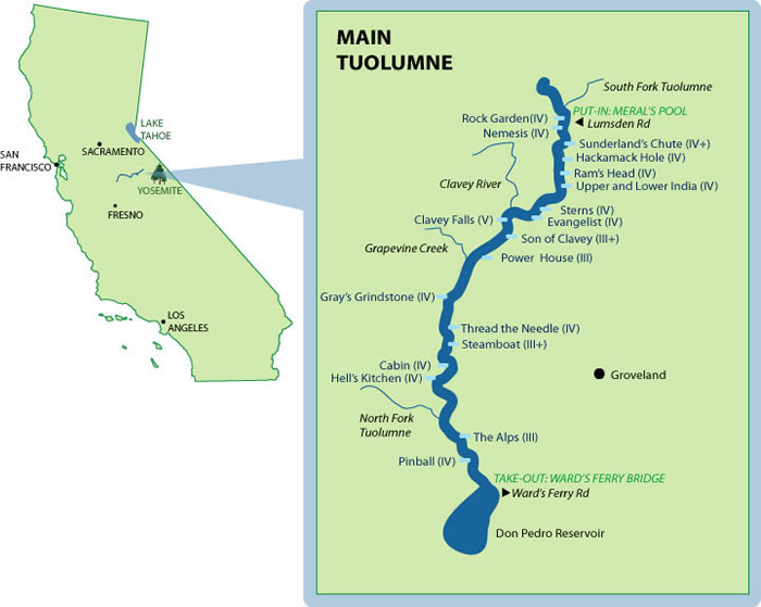 Tuolumne River Mile-by-Mile Map