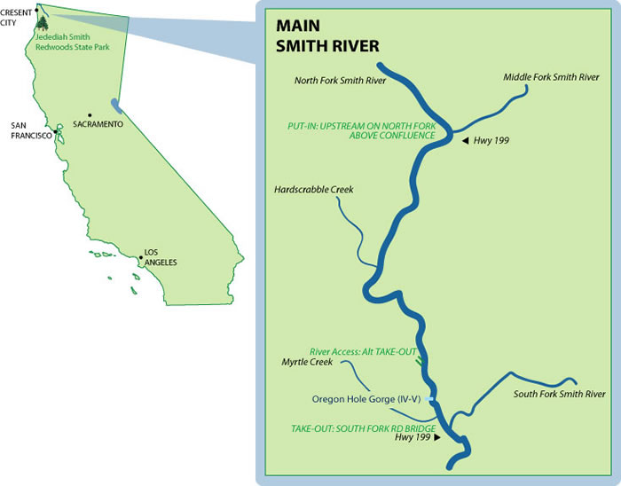 Main Smith Mile-By-Mile Map